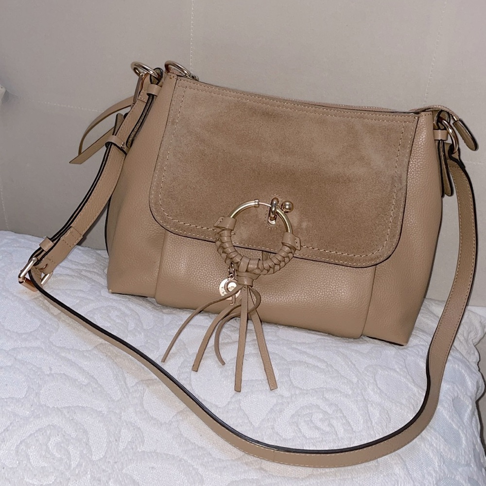 See by Chloe Joan Shoulder/Crossbody Bag Suede/Leather Tan